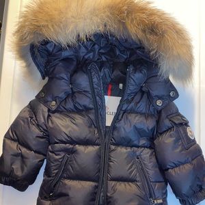 Moncler baby fur coat EUC*** sz 3-6m